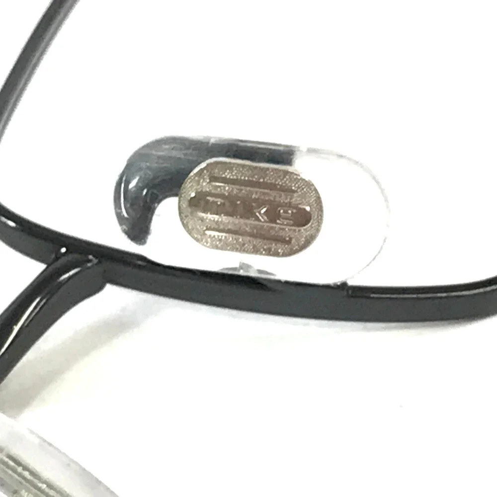 Nike Eyeglasses Frames 6008 001 Black Gloss Wire Rim Titanium 52-18-140